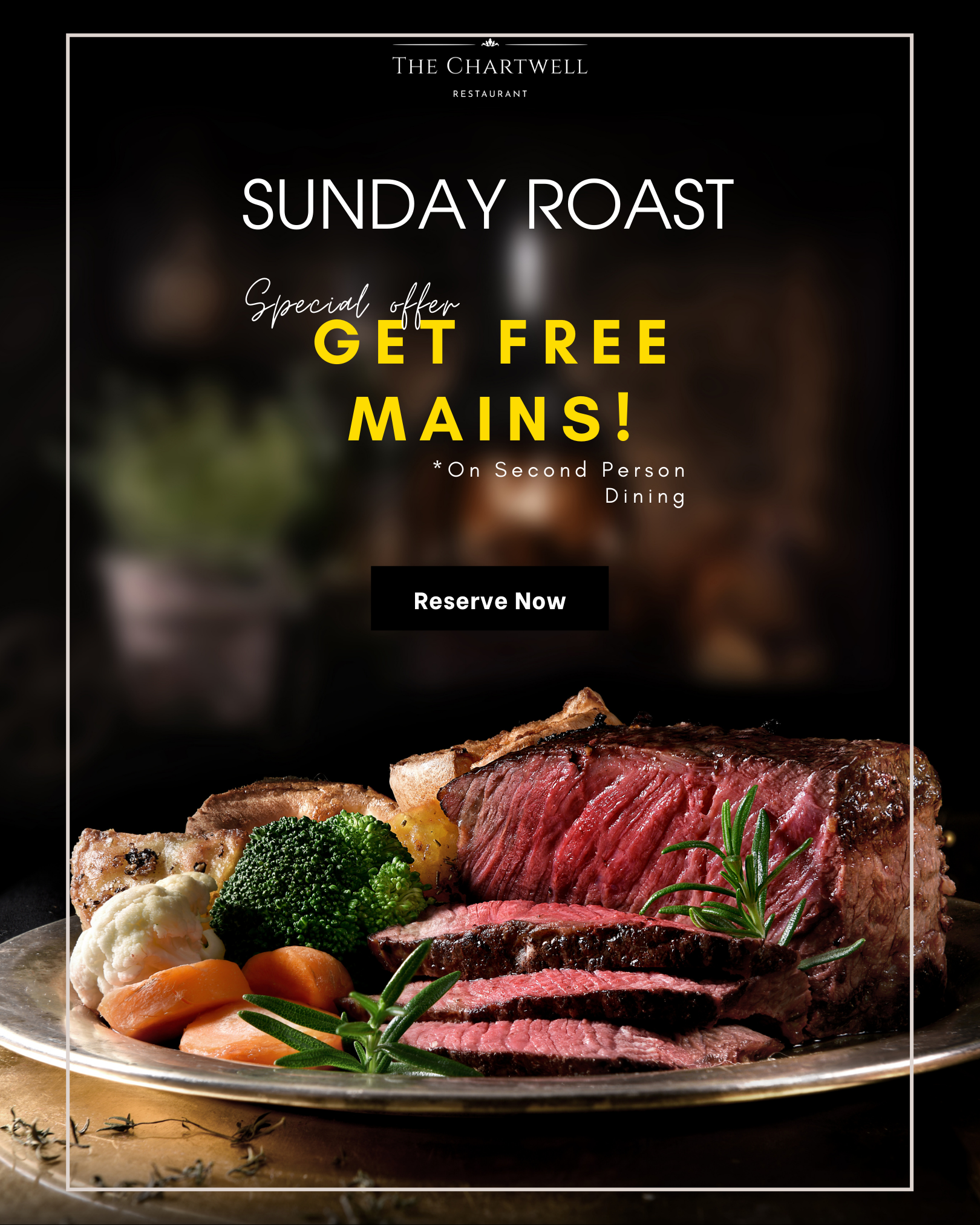 Sunday Roast Offer in Sevenoaks